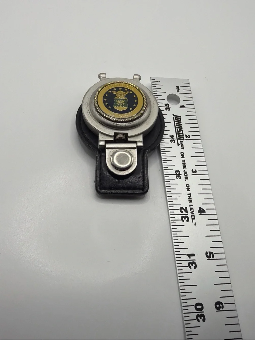 US Air Force Belt/Pocket Watch, Straight Arrow, Japan Quartz, New Battery